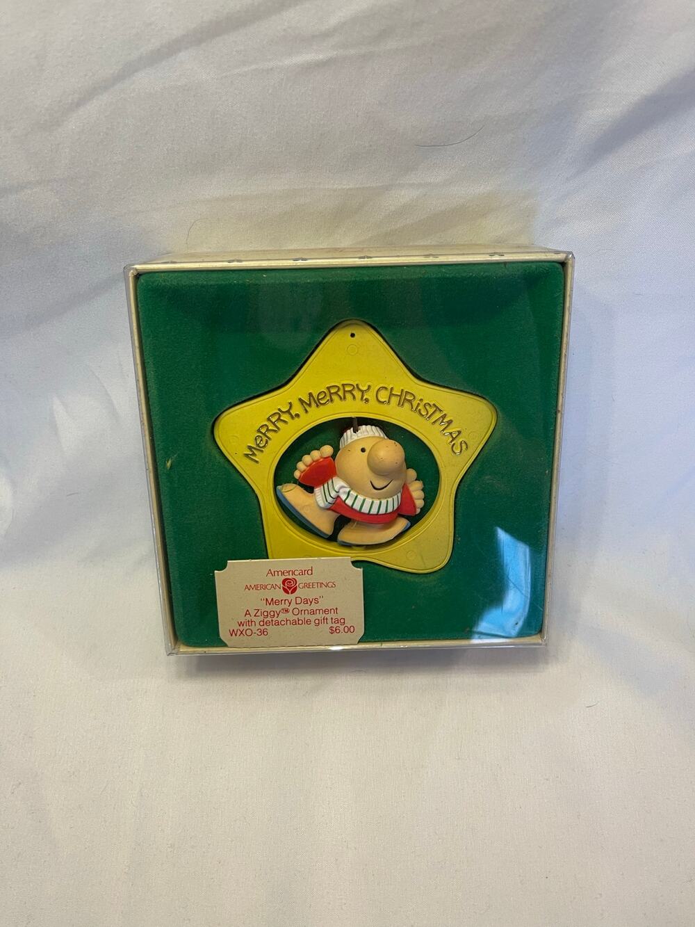 Ziggy American Greetings Americard "Merry Days" Christmas Ornament